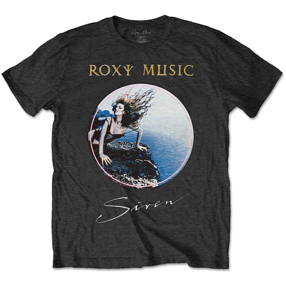 Roxy Music - Siren Heren Tshirt - Zwart